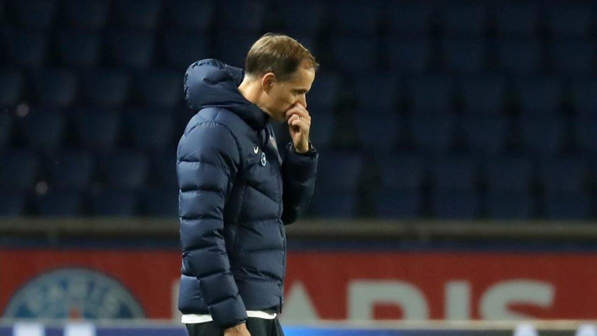 Tuchel en el encuentro ante el Rennes