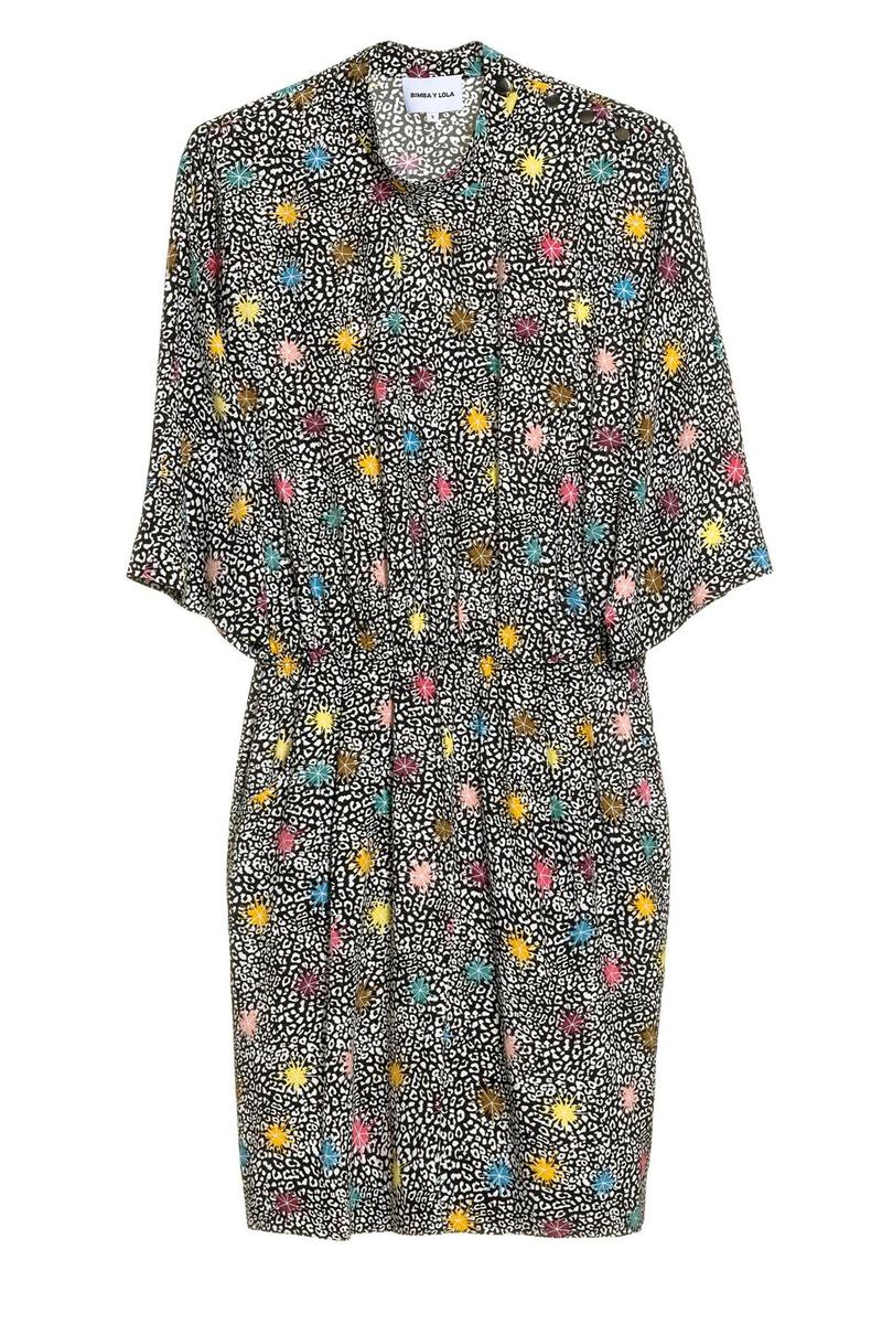 Rebajas mid season de Bimba y Lola: vestido estampado