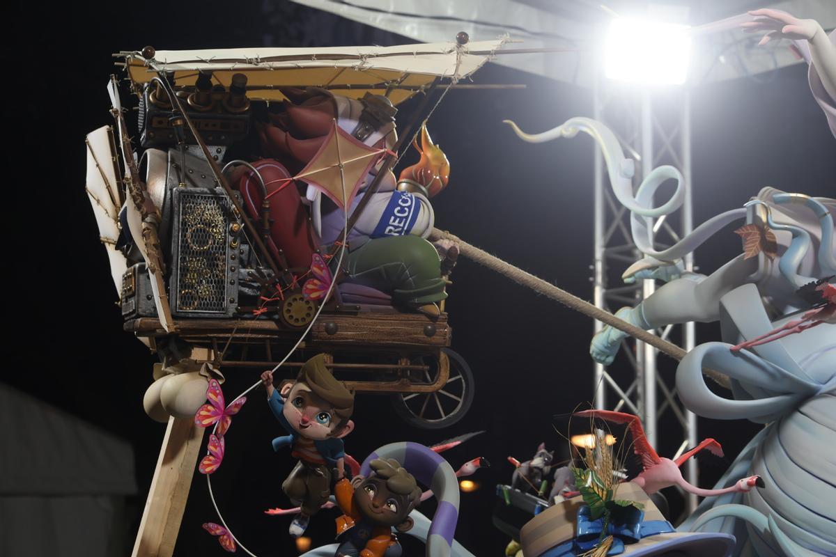 Recorrido por la falla infantil Espartero-Ramón y Cajal, ganadora del Ninot Indultat Infantil 2026