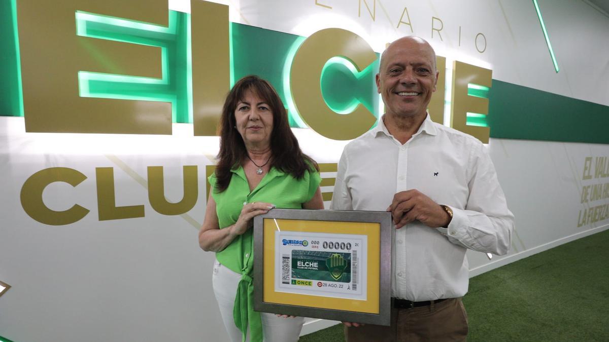 Joaquín Buitrago, este miércoles, durante la presentación del cupón de la ONCE del Centenario