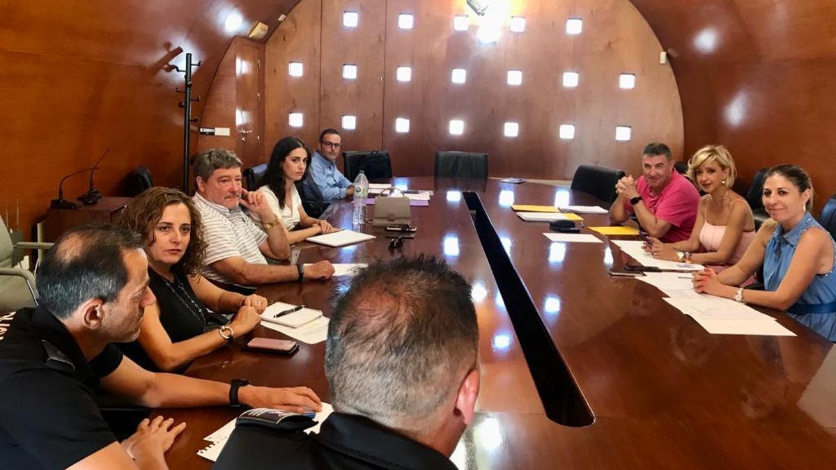 La UCP durante la reunión de trabajo mantenida esta mañana.