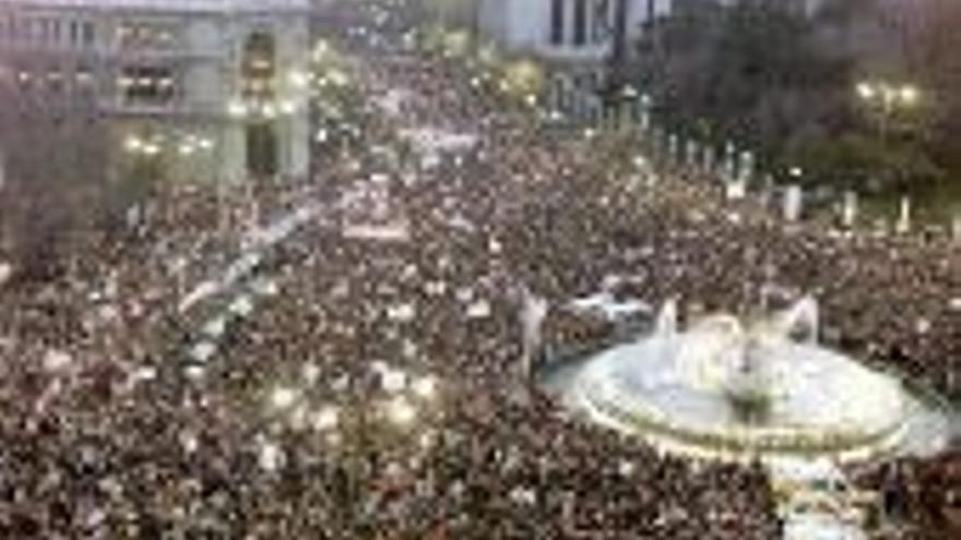 TVE minimizó en el ´TD-2´ del sábado el eco de las marchas