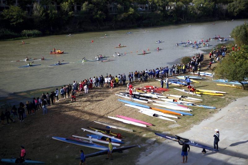 Campeonato de regatas en el Ebro