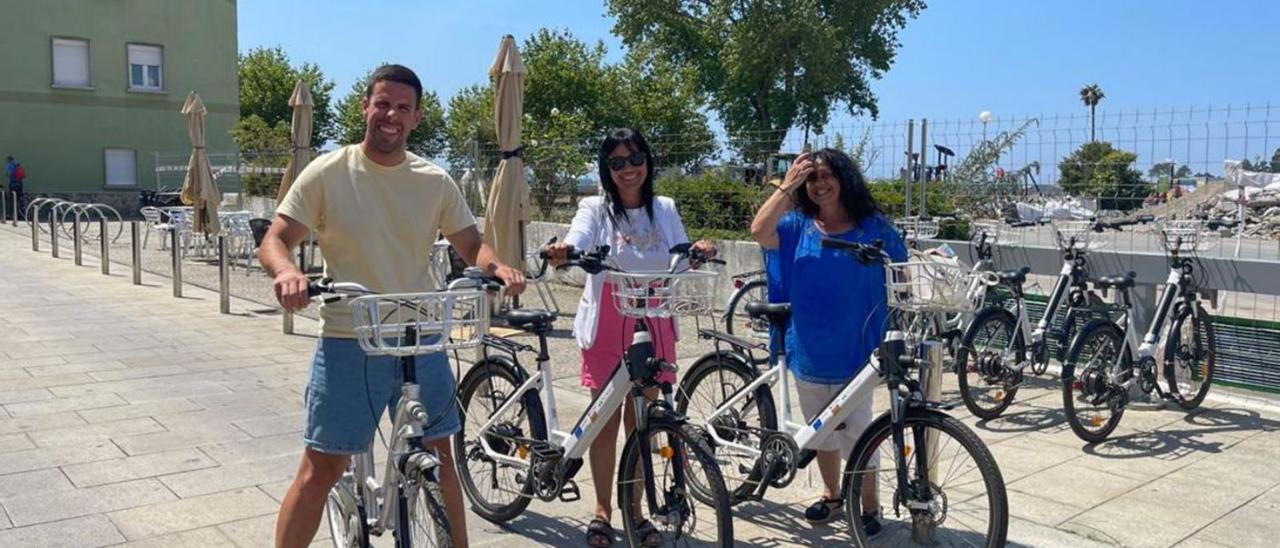 El sistema de alquiler de bicicletas en A Illa comenzó a funcionar el pasado 6 de agosto.