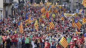 Manifestación diada 11S