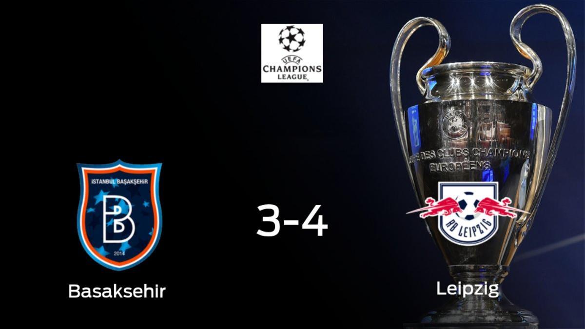 El RB Leipzig suma tres puntos a su casillero frente al Estambul Basaksehir¿ (3-4)