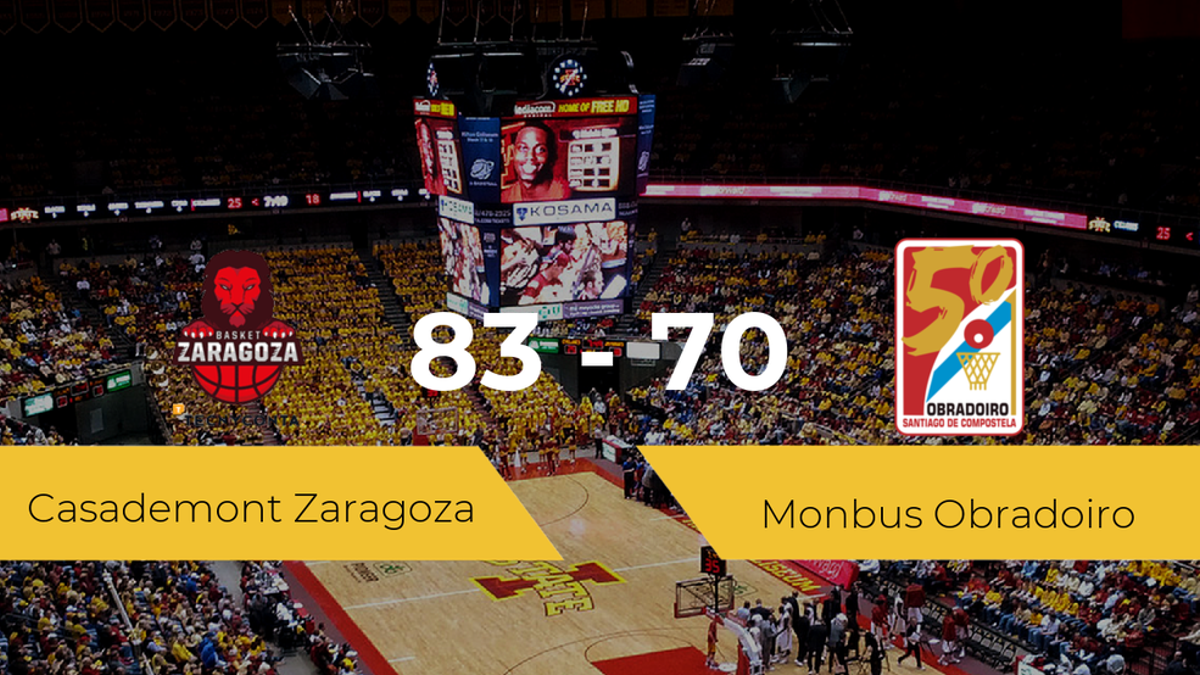 El Casademont Zaragoza vence al Monbus Obradoiro por 83-70