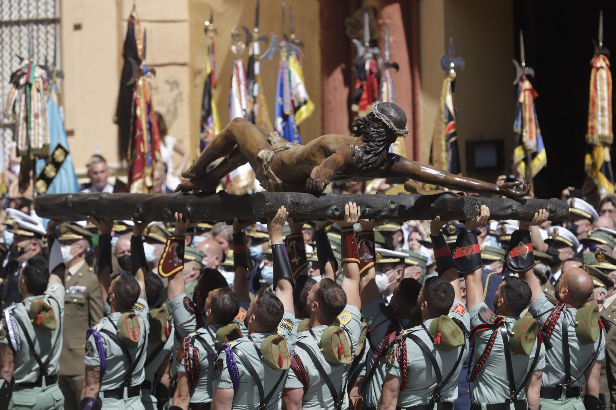 Las imágenes del traslado de la Legión del Cristo de la Buena Muerte de Mena