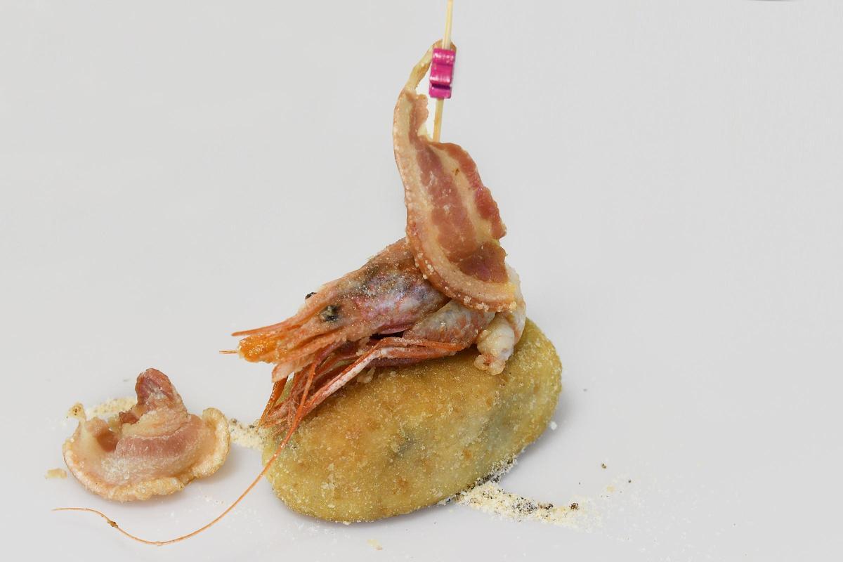 Tapa presentada por La Cava Aragonesa Restaurante