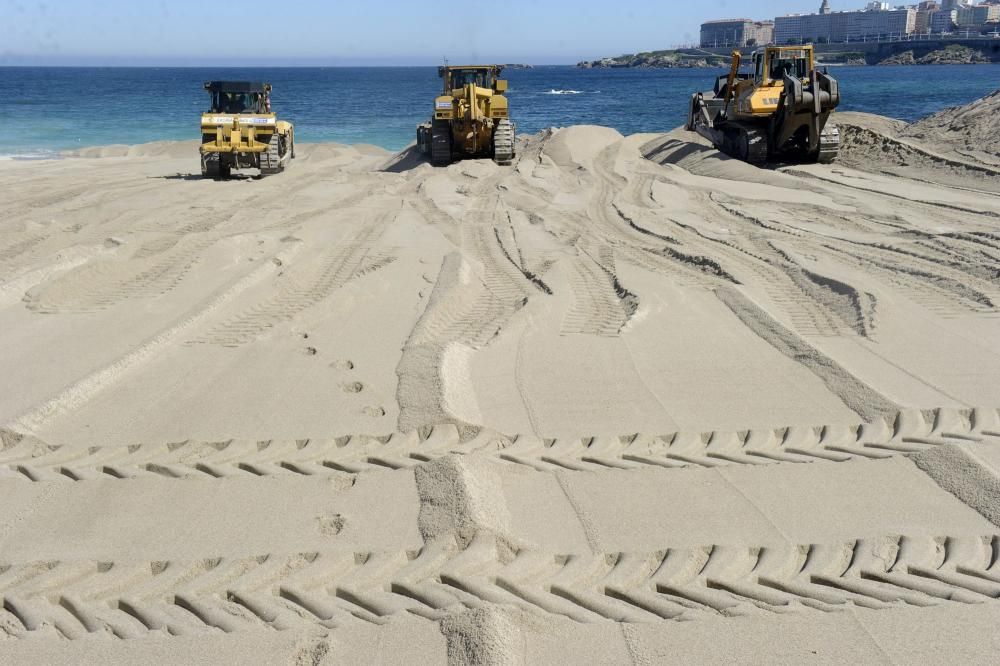 Día de playa en A Coruña