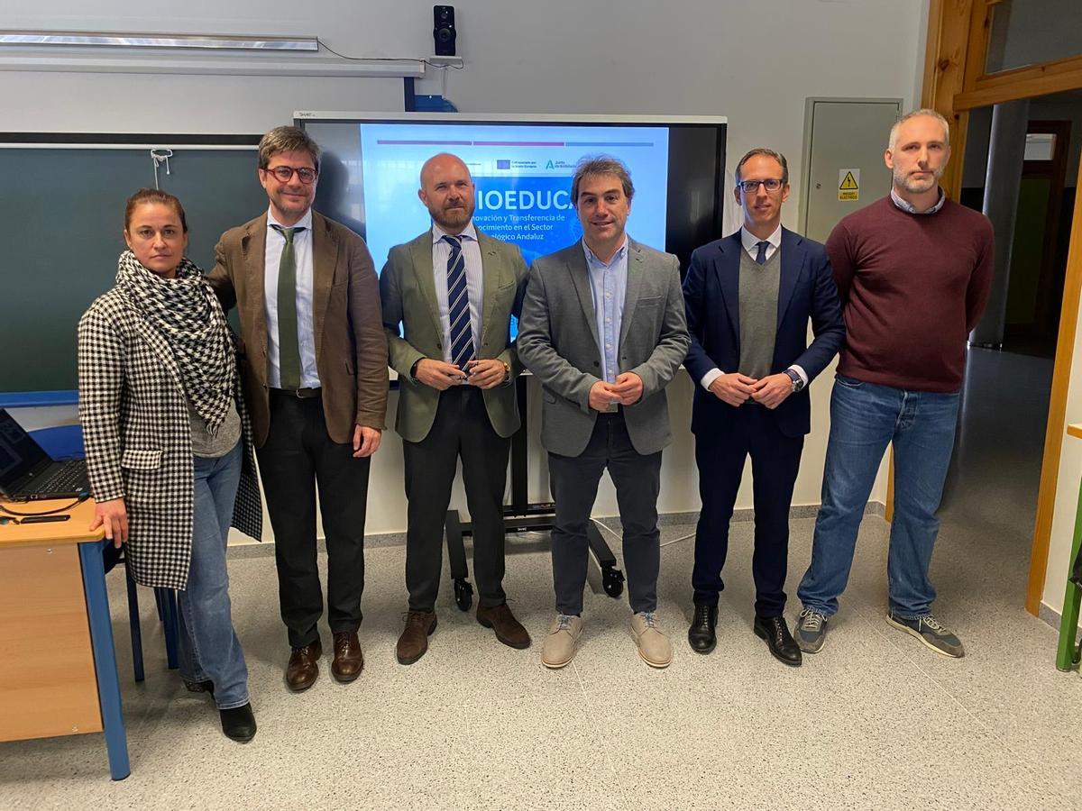 Visita de autoridades al IES Antonio María Calero de Pozoblanco.