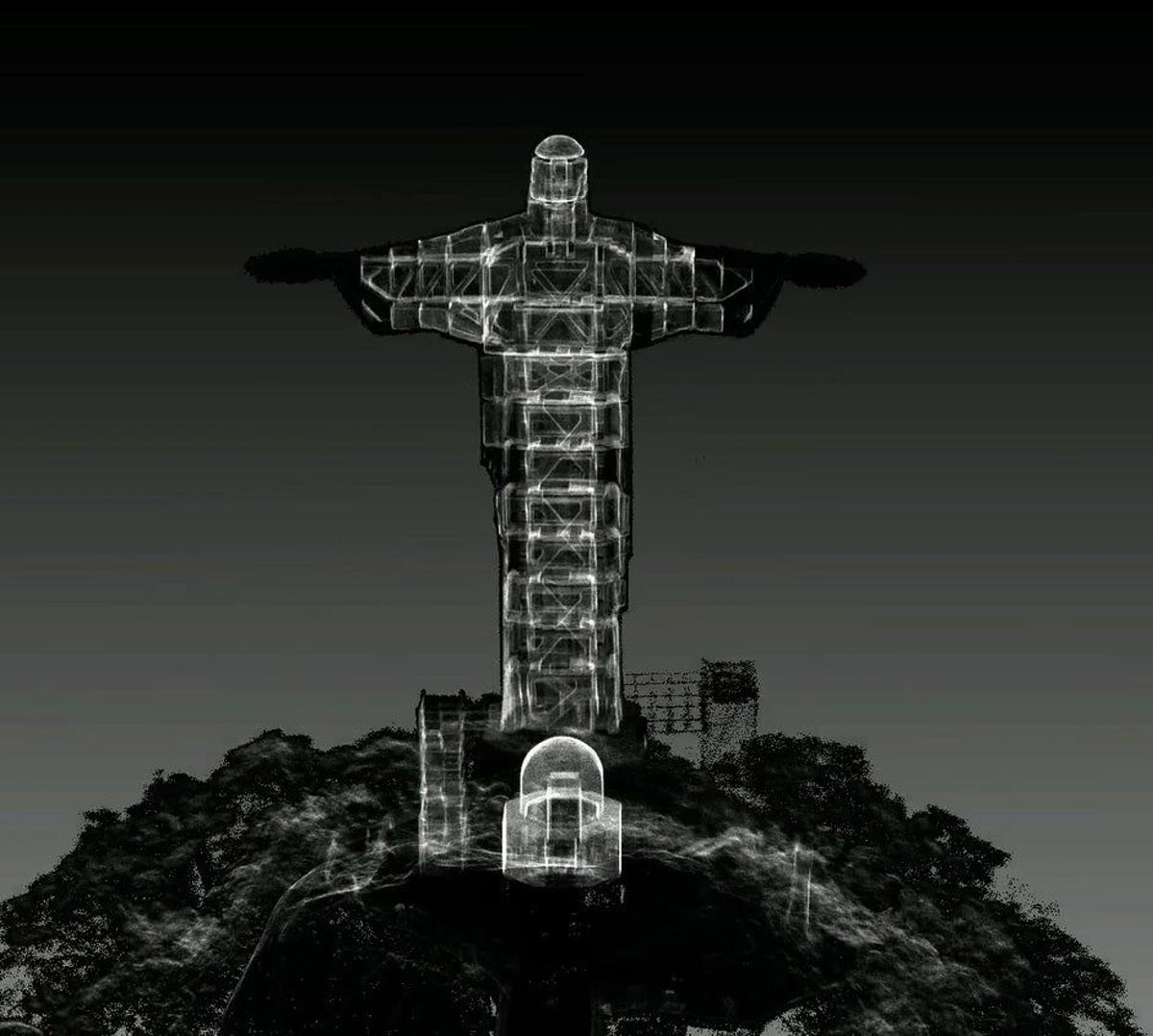 Escaneo Cristo del Corcovado Río de Janeiro