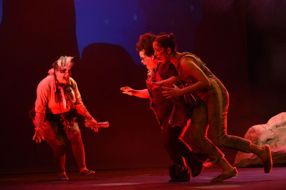 La asociación Artes interpreta su versión del «Rey León» en el Gran Teatro de Elche con un plantel de actrices con discapacidad ,