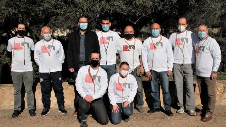 Ganadores de la tirada de Sant Sebastià celabra en Sa Riera.