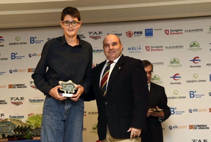 Gala anual de la Federación Aragonesa de Baloncesto