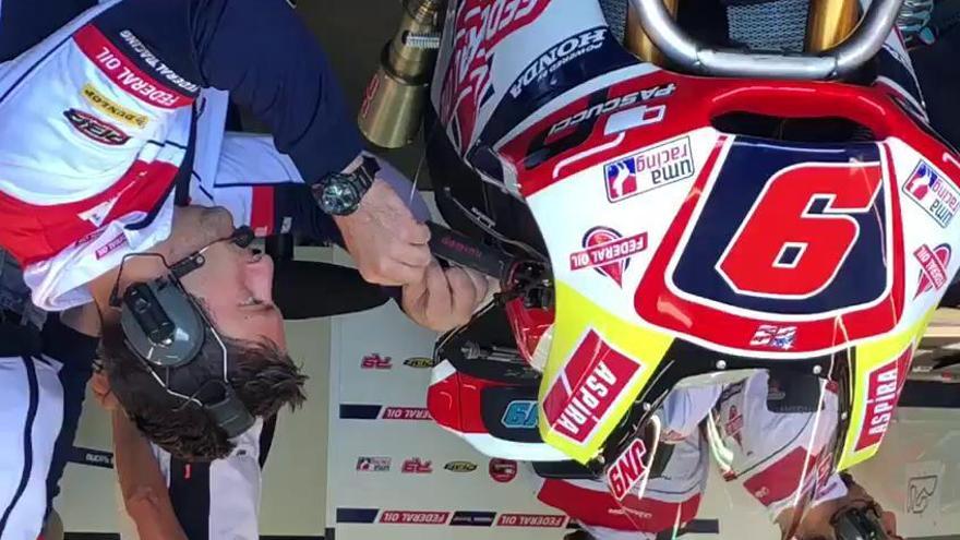 Adaptando la moto de Jorge Navarro