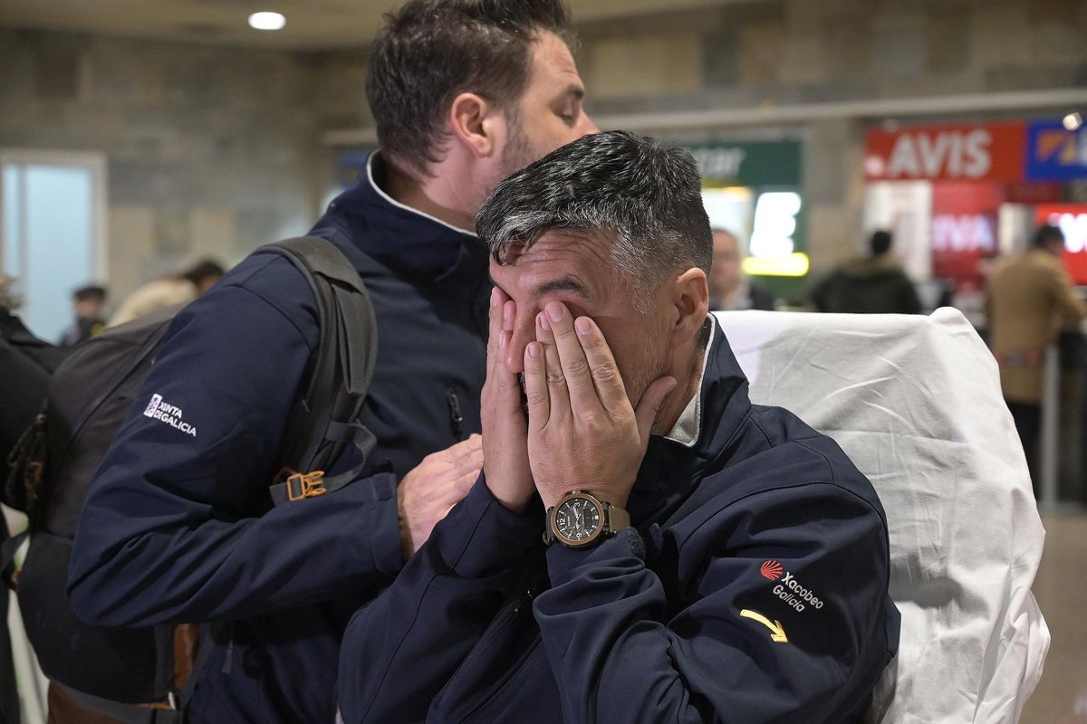 Gustavo Dacal a su llegada a A Coruña.