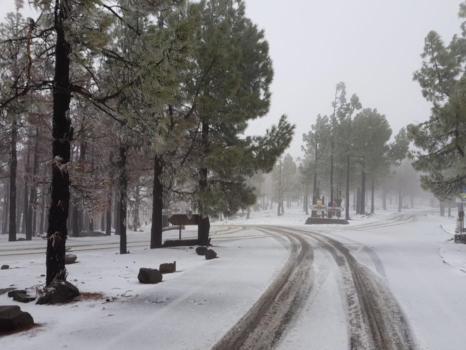 Nieve en Gran Canaria (29/01/2018)