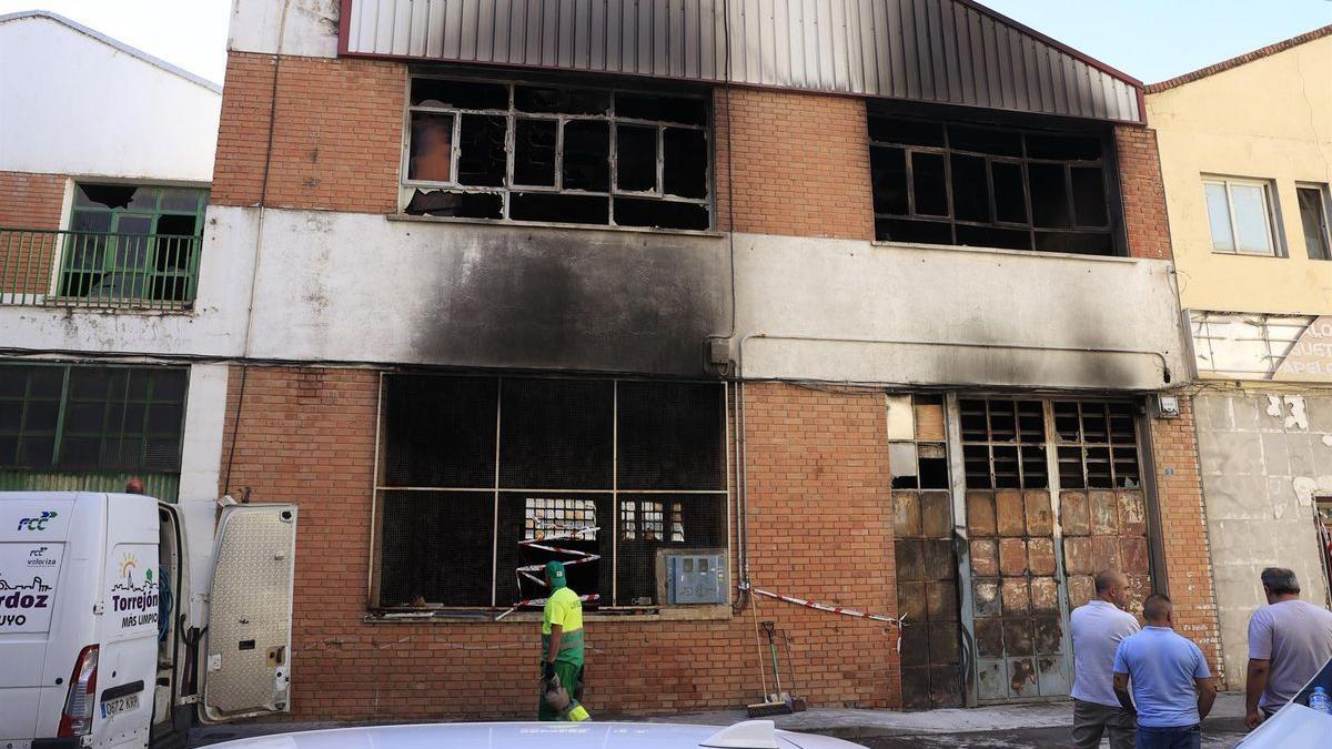 Imagen de la nave industrial en el que fue asesinada Esther, víctima 34 por violencia de género en España en 2022.