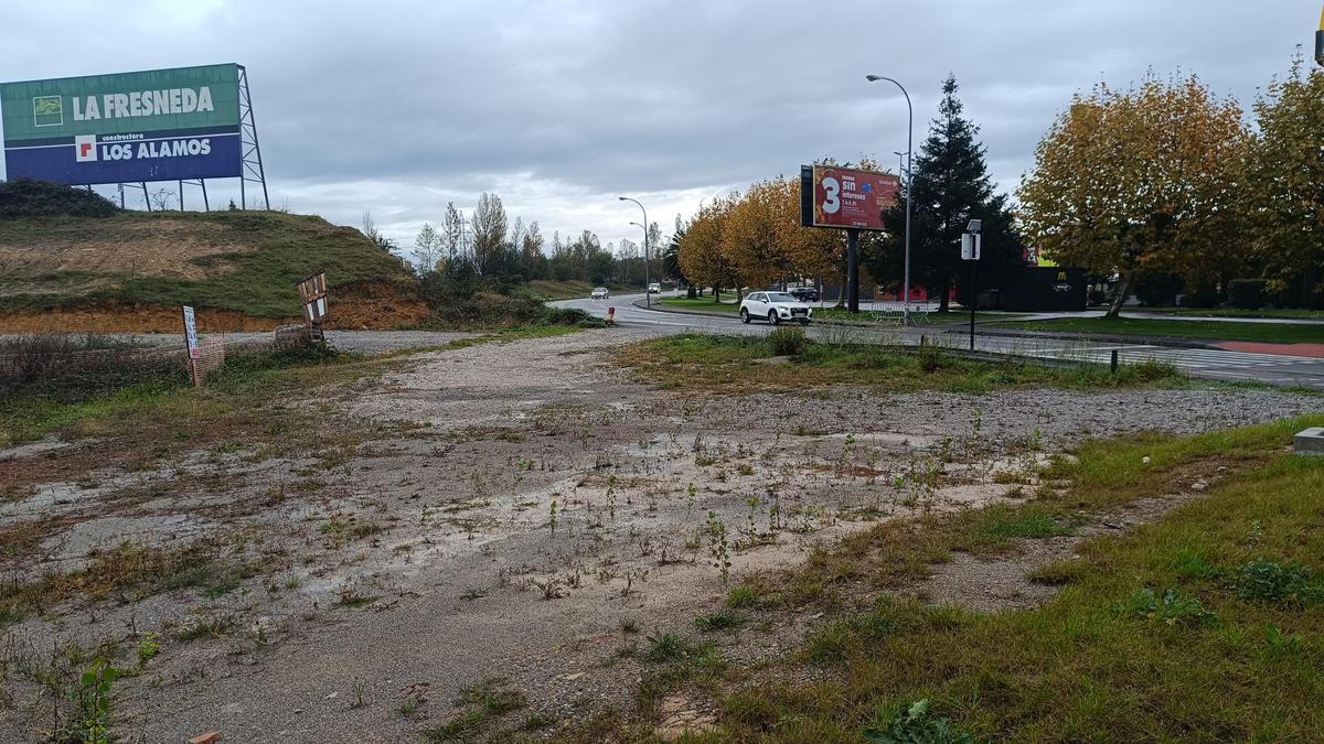 Una zona en obras de la senda.