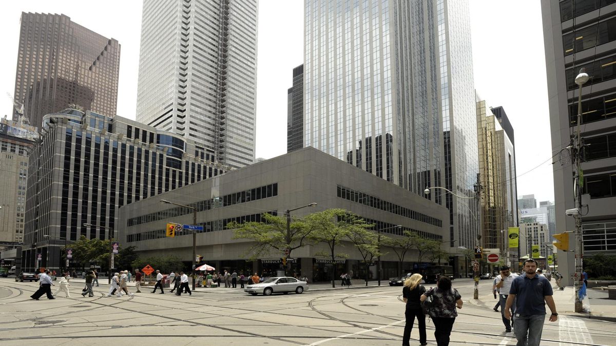 Distrito financiero de la ciudad canadiense de Toronto.