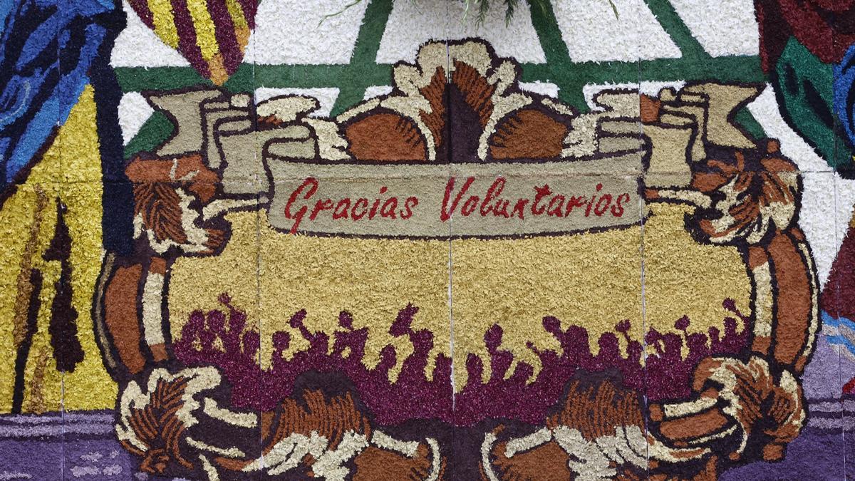 Así es el tapiz de la Virgen de los Desamparados 2025