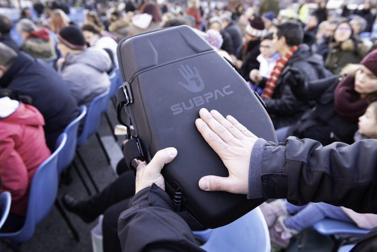 Mochila vibratoria que ofrecerán en las Fiestas de San Isidro
