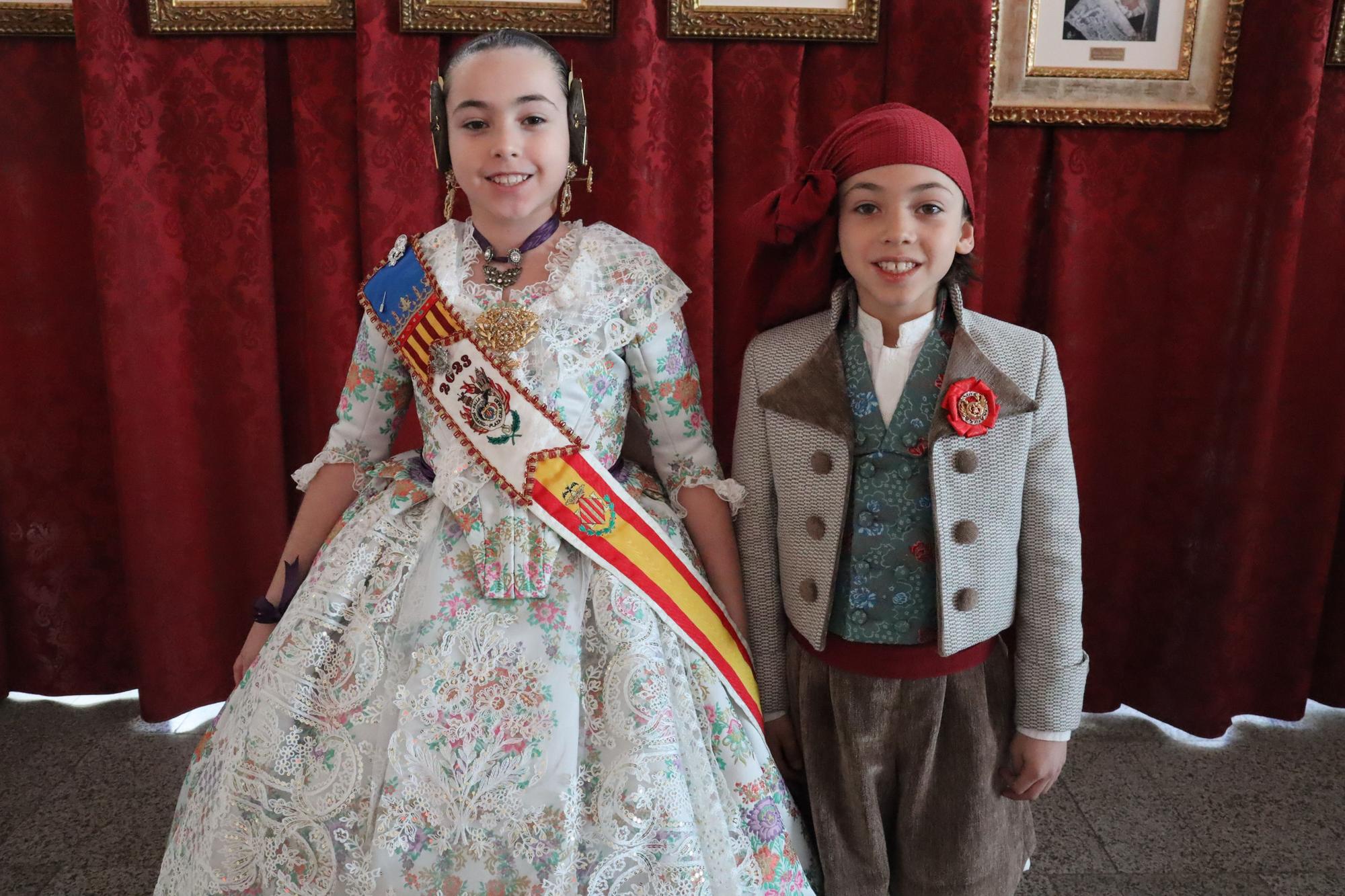 La "alfombra roja infantil" en la Exaltación de las Fallas 2023