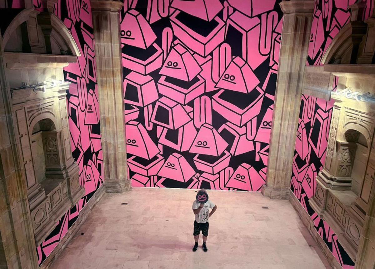 La capilla del Barjola pintada por Díaz-Faes. | I. DOMÍNGUEZ