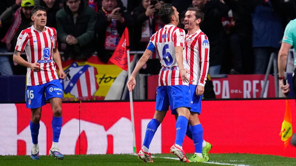 Griezmann celebró el tanto por todo lo alto