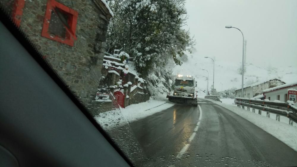 Ola de frío y nieve en Asturias