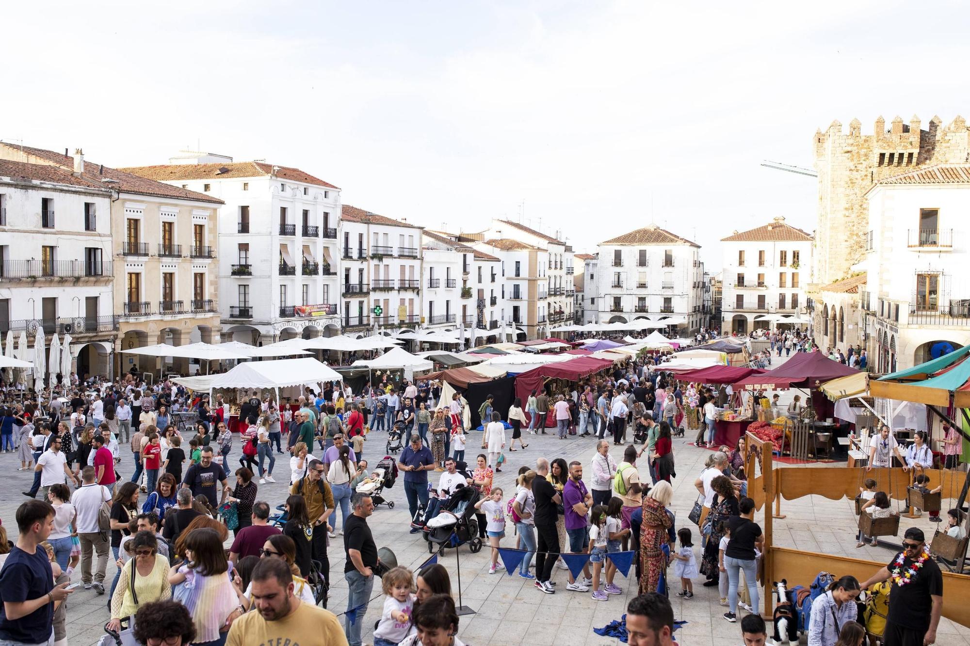 Así se ha desarrollado el sábado en el Mercado de la Primavera de Cáceres