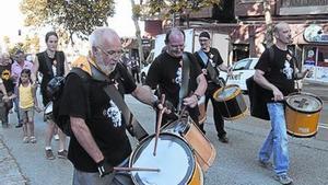 ’Batukada’ durant la festa de Sant Genís, el cap de setmana passat.