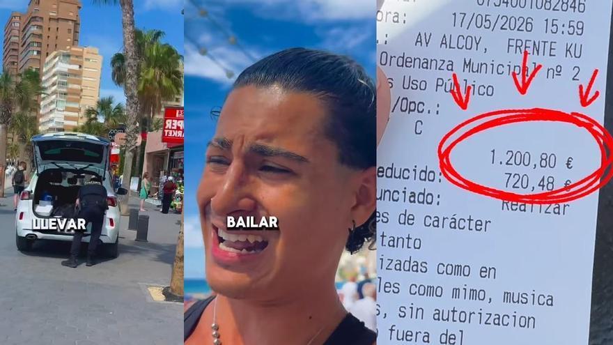 ar”: el vídeo viral de Benidorm que divide a las redes tras una multa de 4.800 euros a unos artistas callejeros