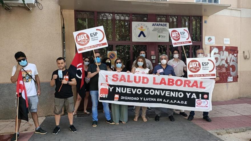 Concentración de los trabajadores de Afapade