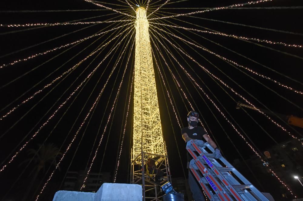 Así se verán las luces del Gran Árbol de Navidad de la Circular de este año