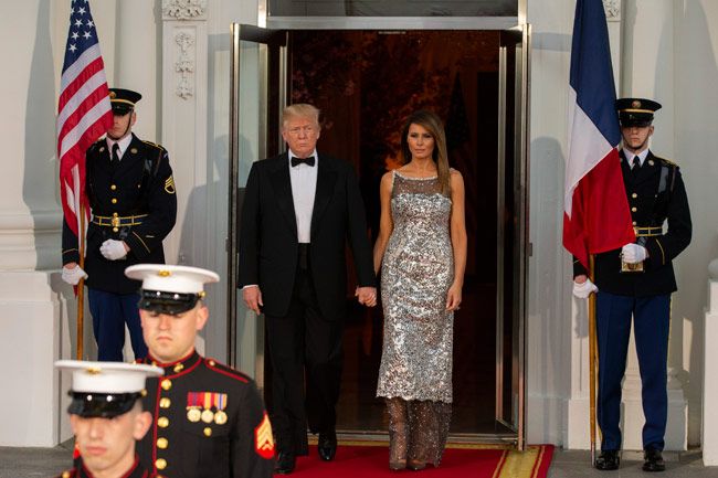 Donald y Melania Trump, de la mano