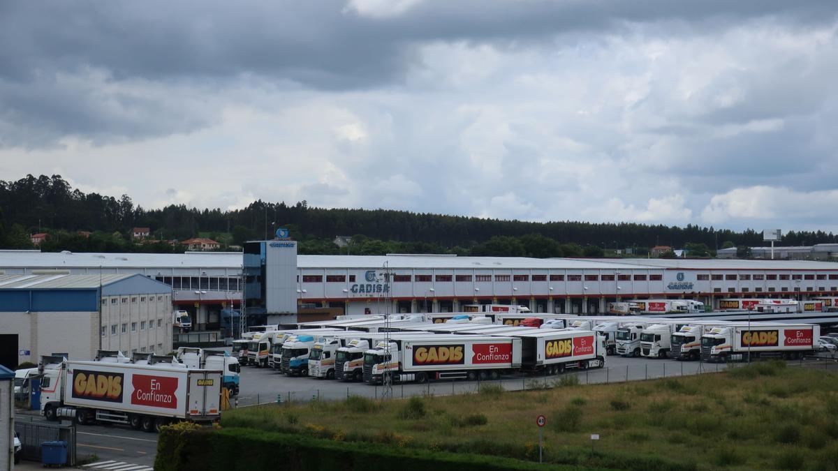 Vista del centro de servicio logístico de Gadisa en Betanzos.