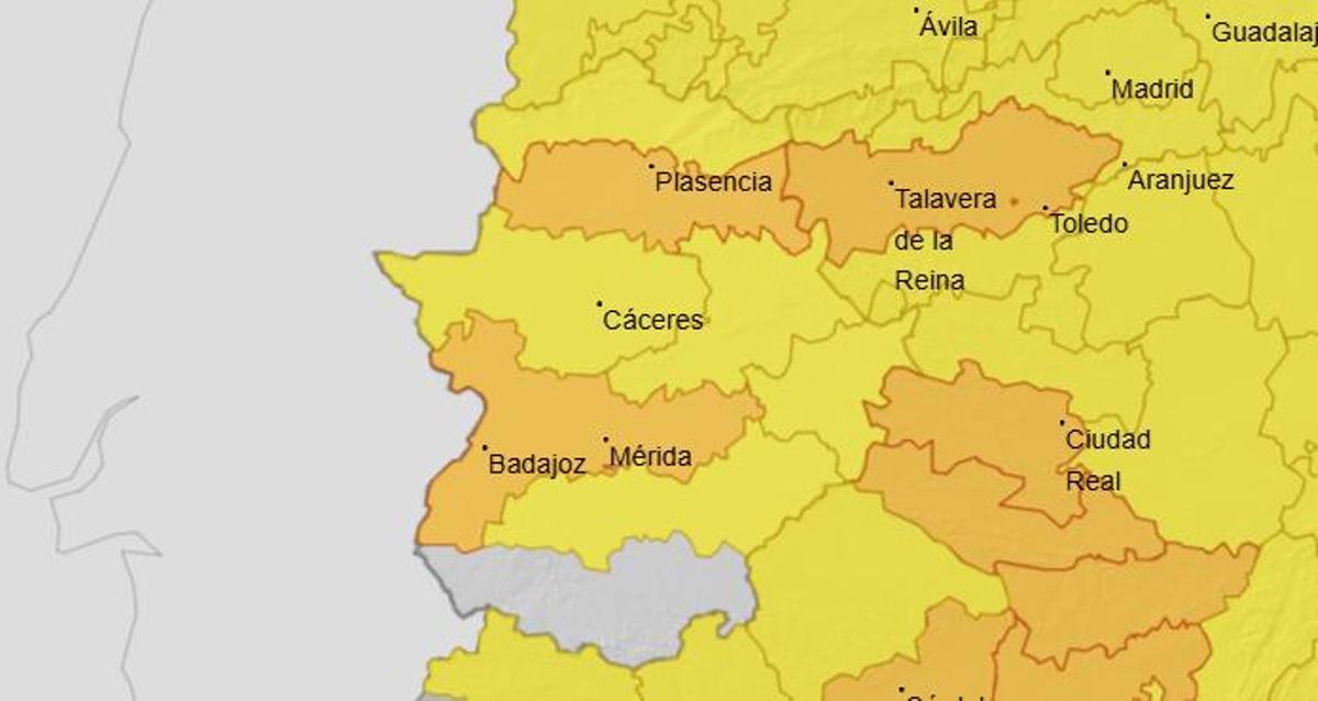 Avisos activados por la Aemet para este miércoles