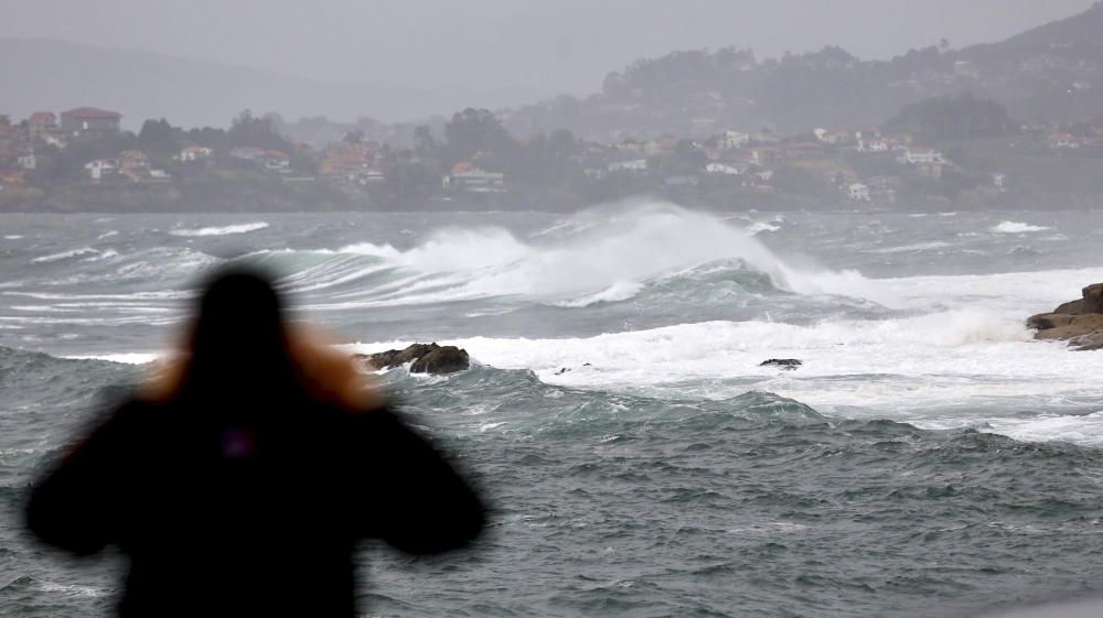 El primer temporal del invierno azota Galicia