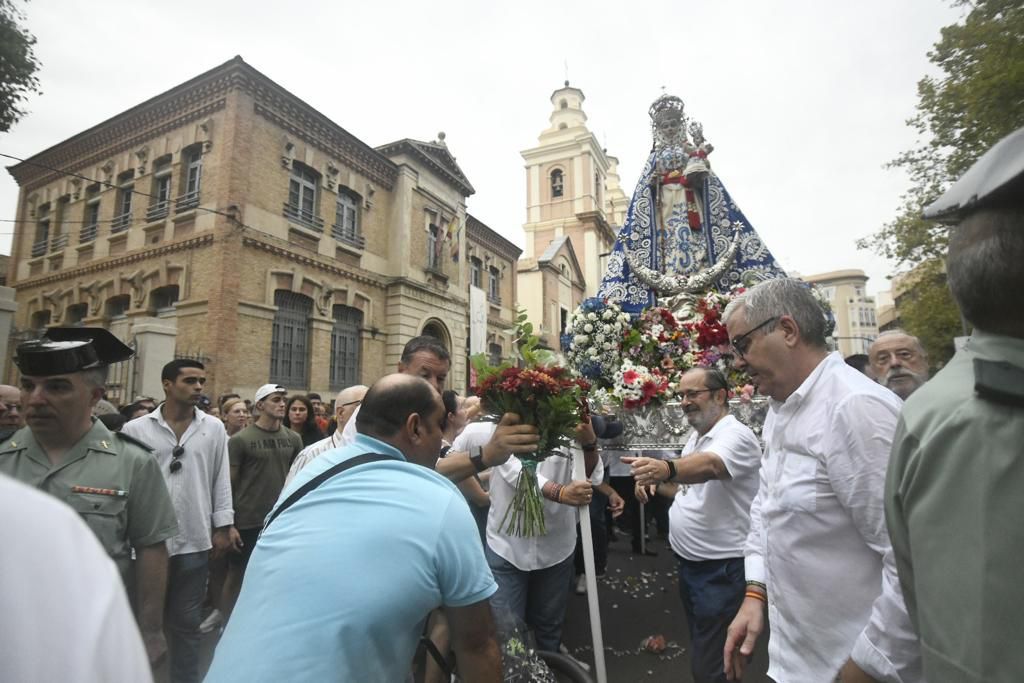 Romería de Murcia: primer tramo del recorrido de la Fuensanta