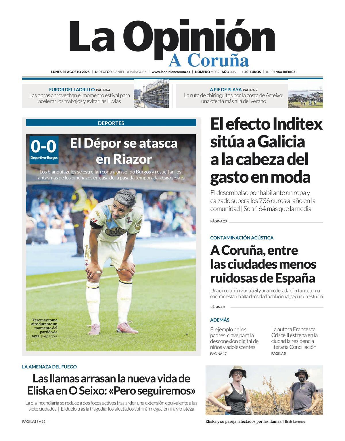 Jornada 2, 25 de agosto: Deportivo 0-0 Burgos Jornada 2, 25 de agosto: Deportivo 0-0 Burgos