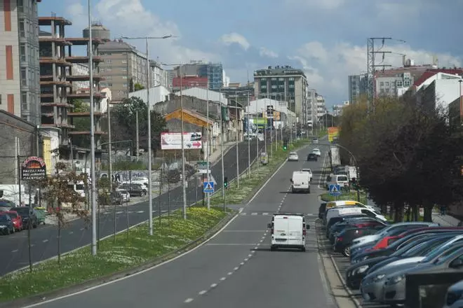 Polígono de A Grela en el décimo día de paro de transportes