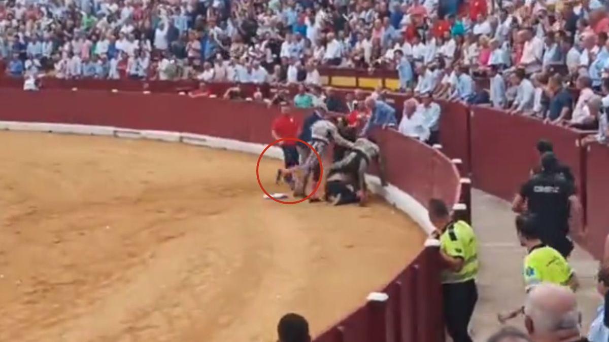 Paliza e insultos al joven animalista que irrumpió en la Plaza de Toros de Murcia