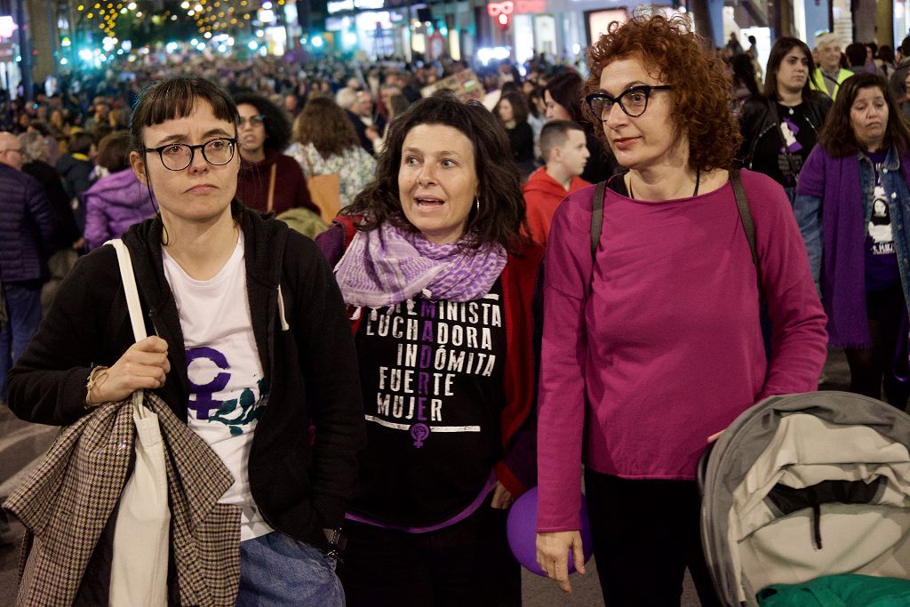 Todas las imágenes de la manifestación en Murcia del 8M