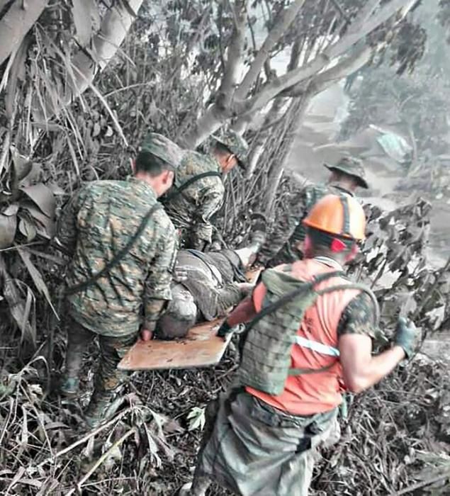 Erupción del volcán de Fuego de Guatemala