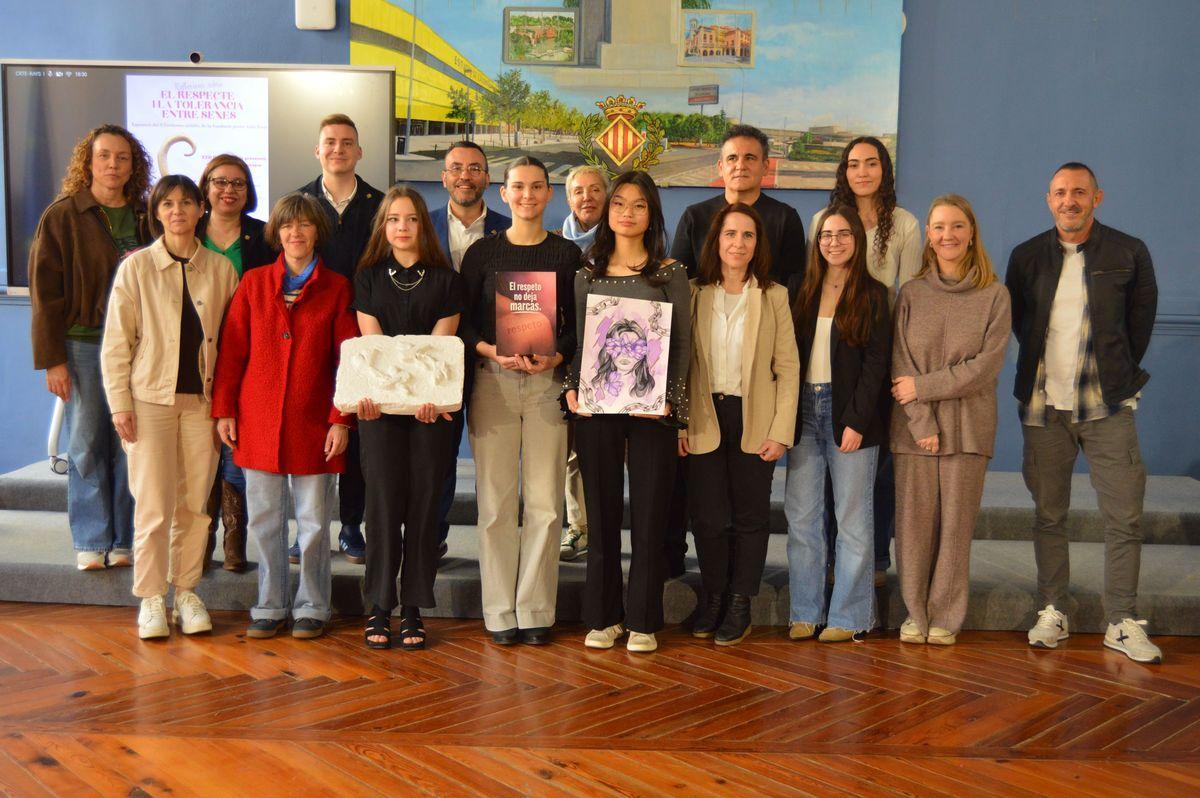 Foto de família amb tots els guardonats.