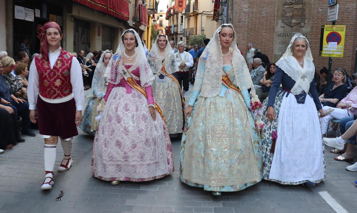 Lucía Gomez, en la Procesión de la Virgen