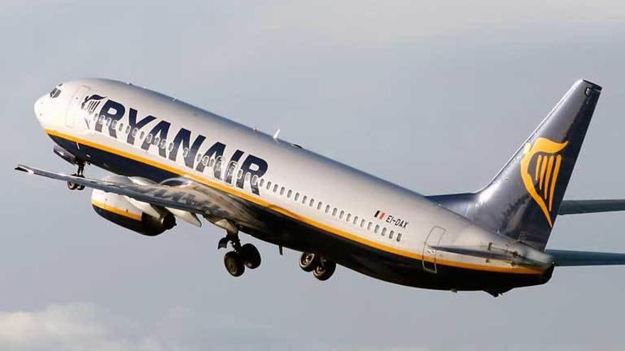 Un avión de Ryanair.