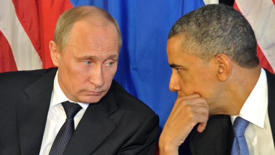 Barack Obama y Vladímir Putin, en una imagen de archivo.